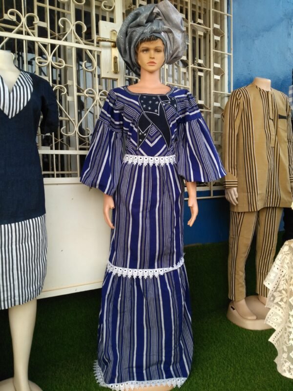 Robe en pagne tissé longue – Image 2