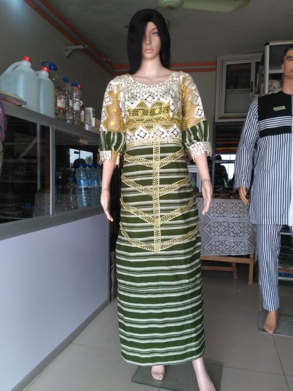 Robe en pagne tissé longue – Image 2
