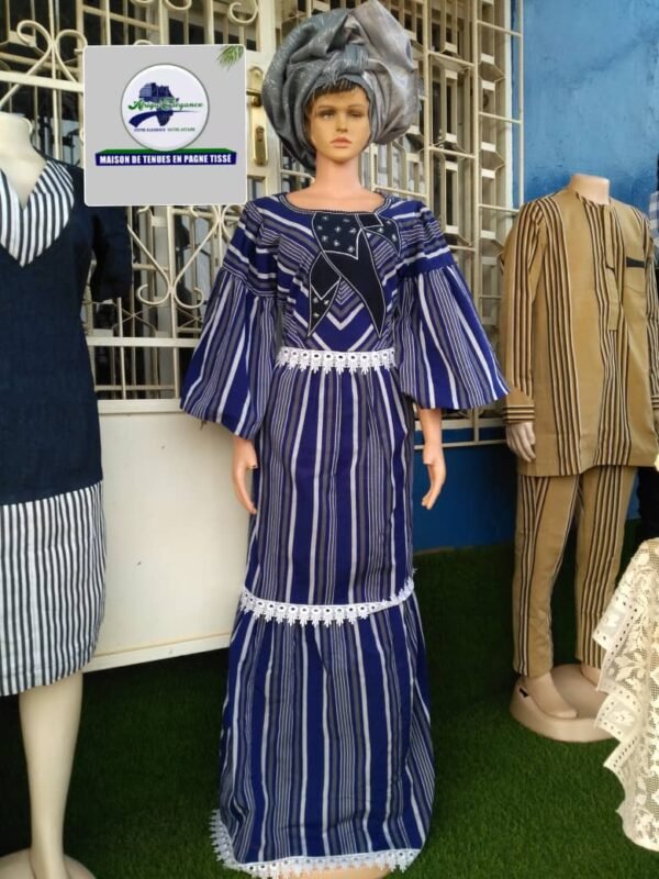 Robe en pagne tissé longue – Image 3