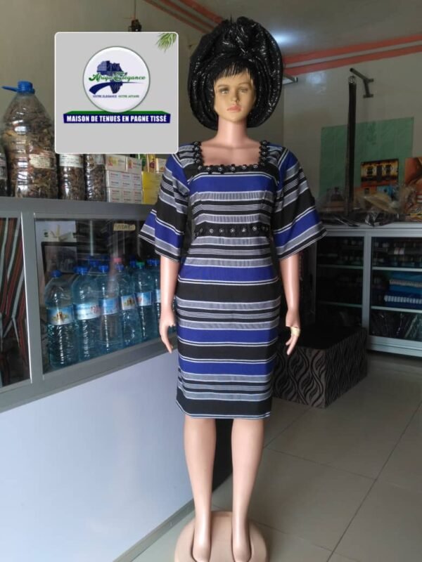 Robe en pagne tissé
