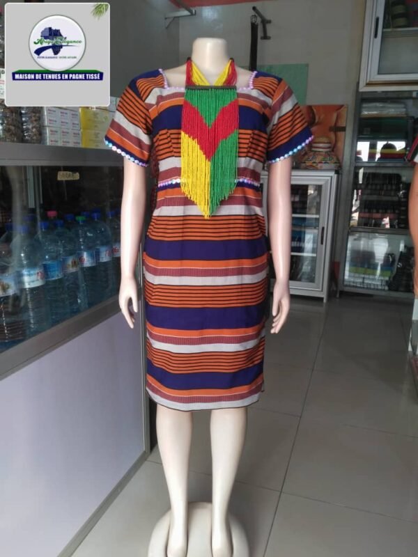 Robe en pagne tissé – Image 4