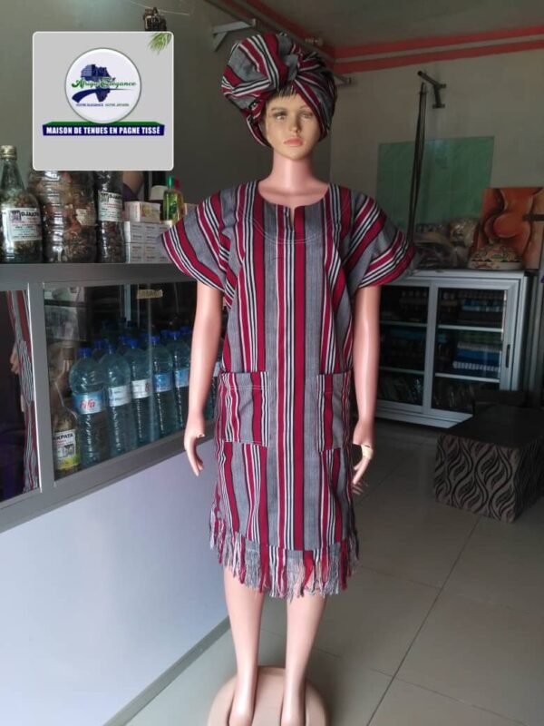 Robe en pagne tissé simple