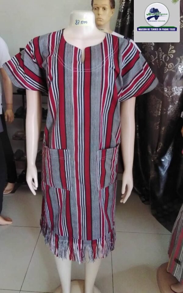 Robe en pagne tissé simple – Image 3