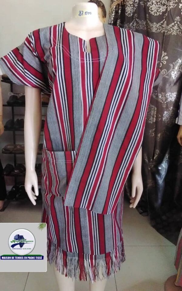 Robe en pagne tissé simple – Image 2