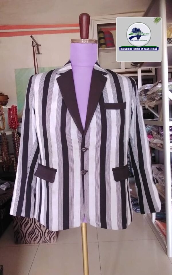 Haut costume blanc noir