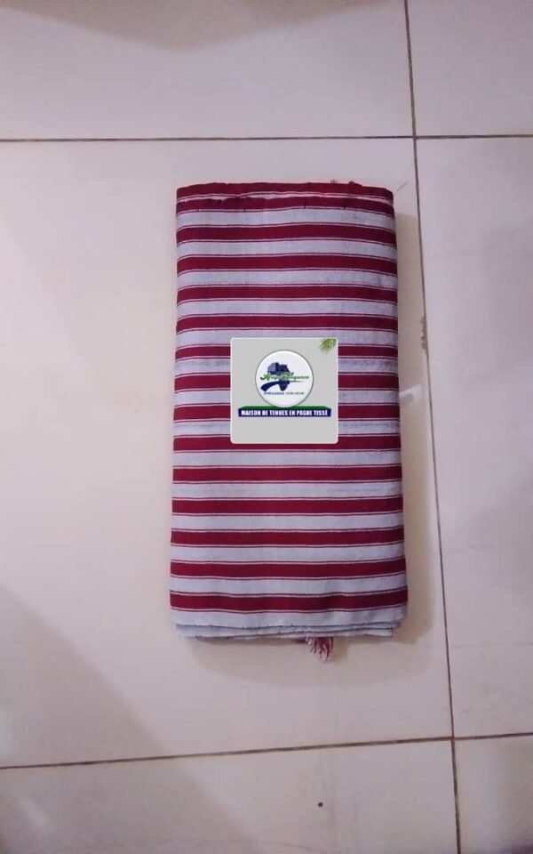 Pagne tissé simple akila rouge