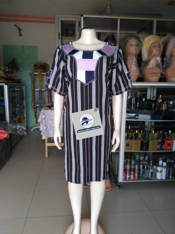 Robe en pagne tissé