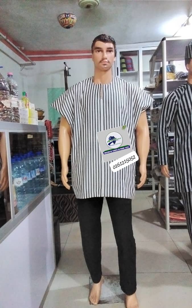 Dansiki haut en pagne tissé