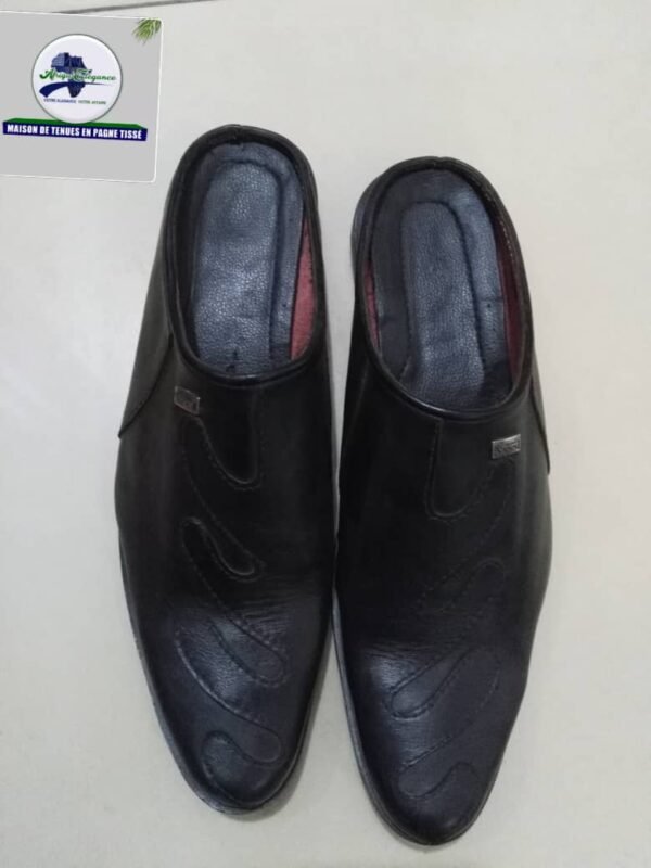 Chaussure babouche noir