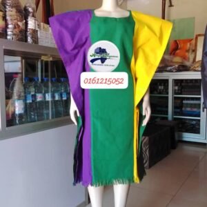 Robe en pagne tissé
