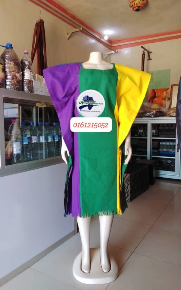 Robe en pagne tissé