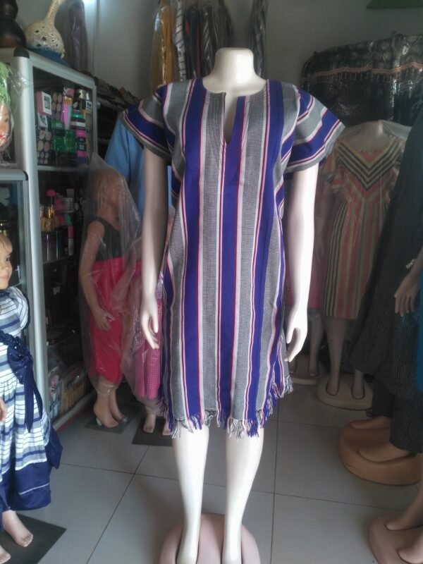 Robe en pagne tissé