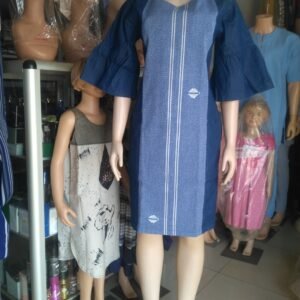 Robe en pagne tissé