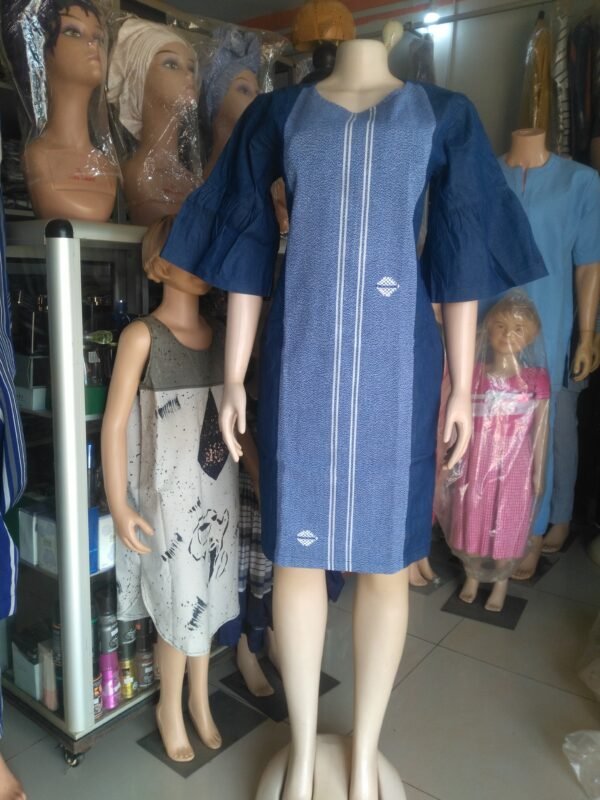 Robe en pagne tissé
