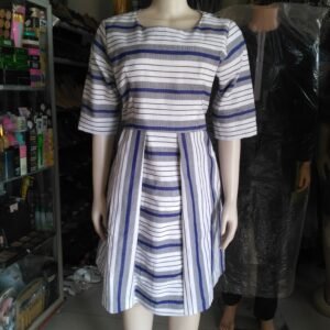 Robe en pagne tissé