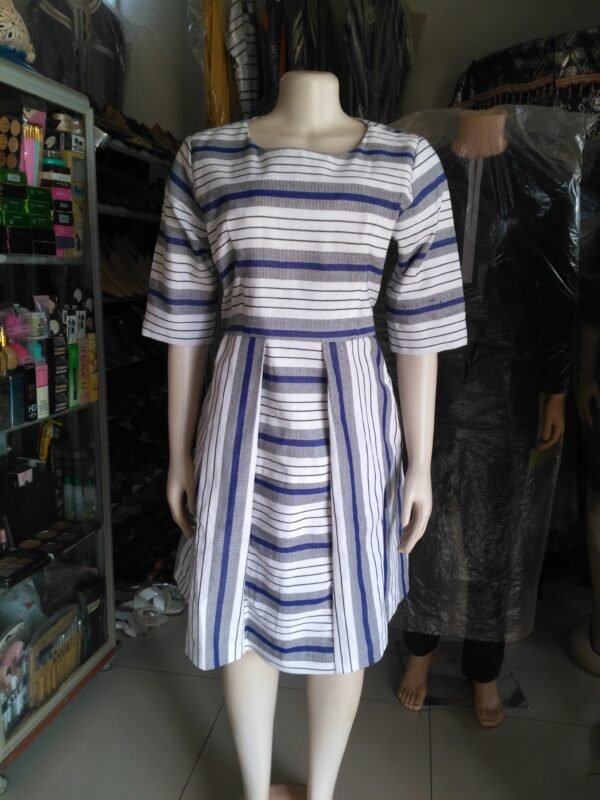 Robe en pagne tissé