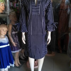 Jupe et chemise en pagne tissé