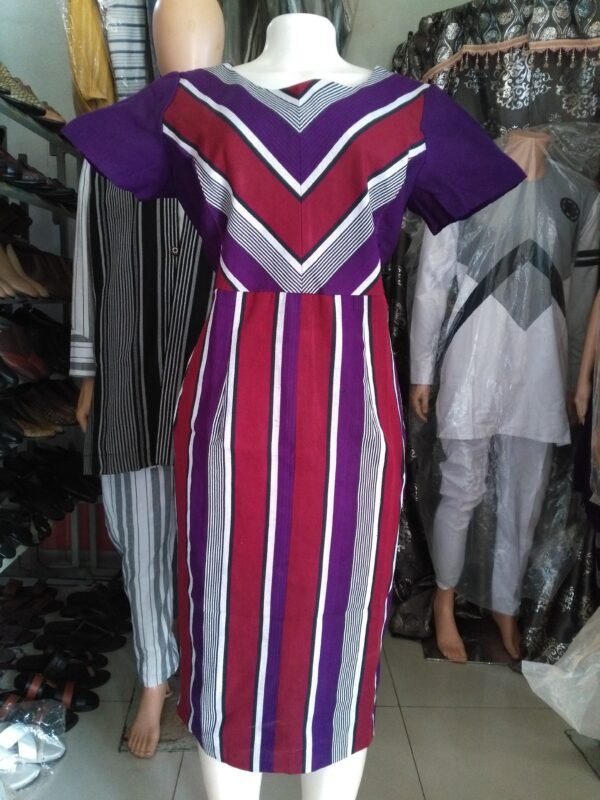 Robe en pagne tissé