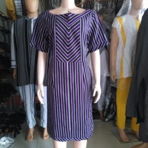 Robe en pagne tissé