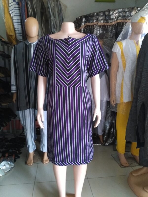 Robe en pagne tissé